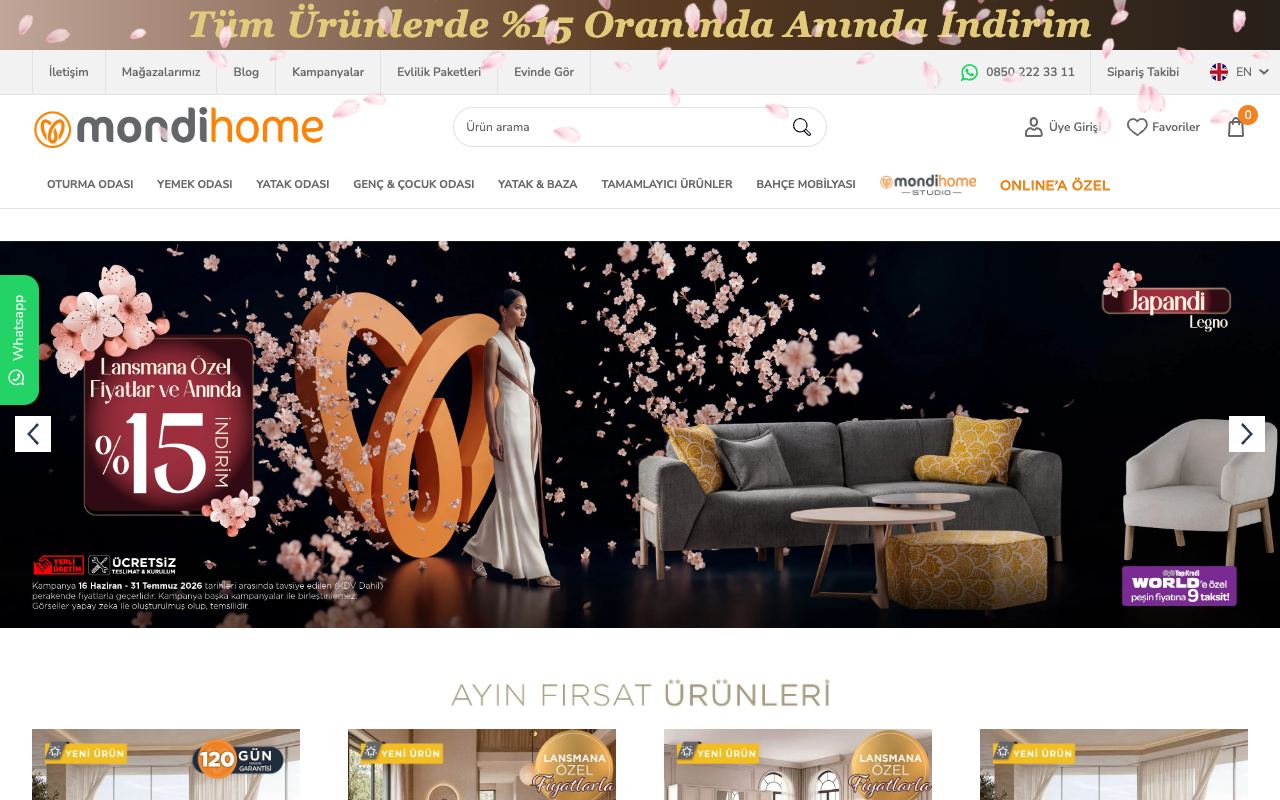 Mondi Mobilya Sanayi ve Ticaret A.Ş. / Mondihome