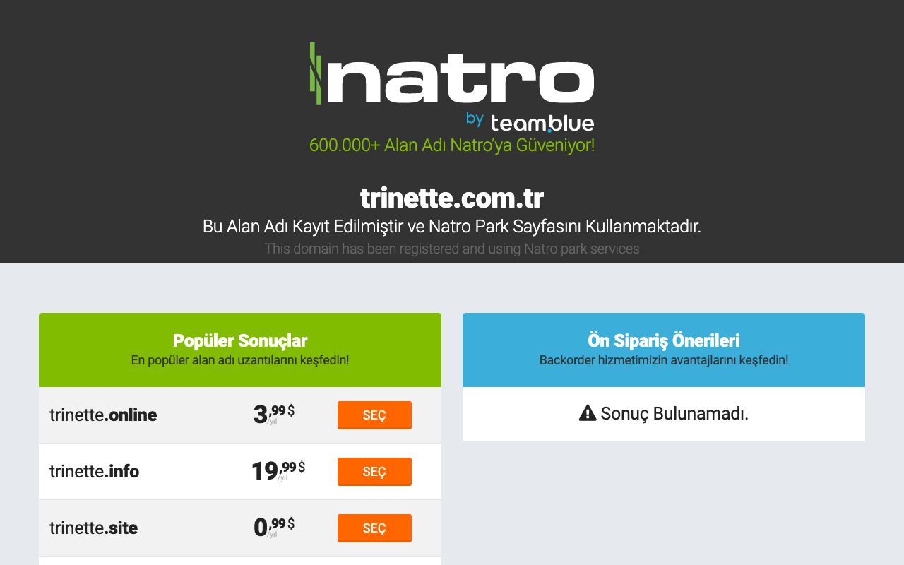 Otan Kimya Kozmetik San. Tic. Ltd. Şti. / Trinette