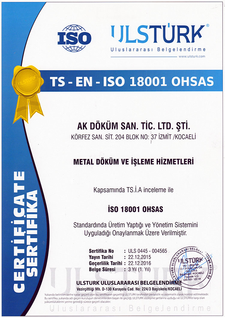 Ak Döküm Sanayi ve Ticaret Ltd. Şti.
