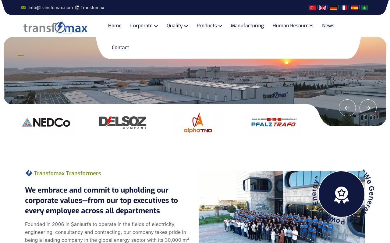 Trafomaks Transformatör Sanayi ve Ticaret Ltd. Şti. / TRANSFOMAX