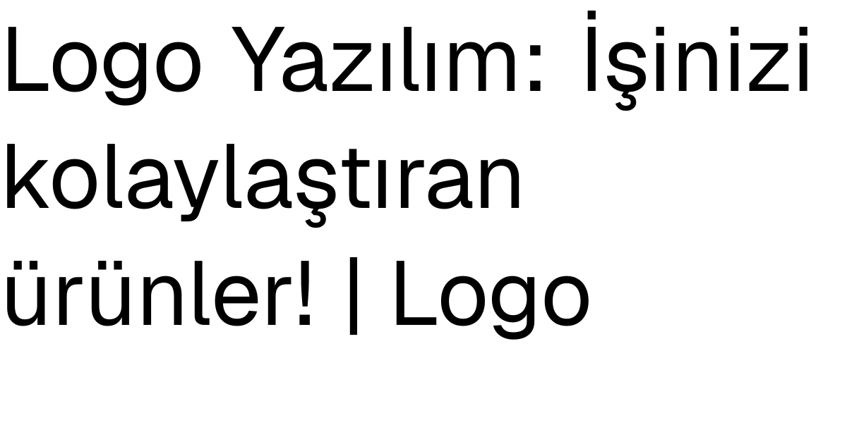 Logo Yazılım