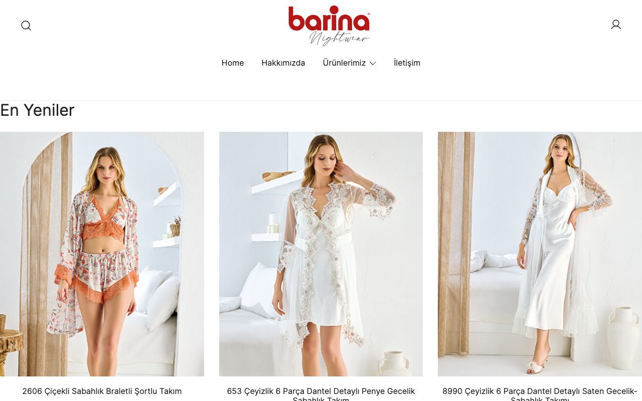 BARİNA TEKSTİL KONFEKSİYON SAN. TİC. LTD. ŞTİ. / Barina Nightwear