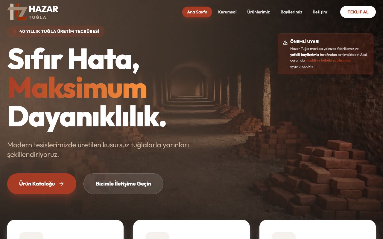 Hazar Tuğla ve Yapı Malzemeleri A.Ş.