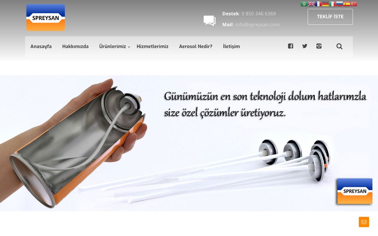 Spreysan Aerosol Kimya San. Tic. A.Ş.