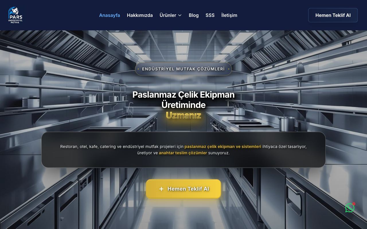 Parslanmaz Endüstriyel Mutfak