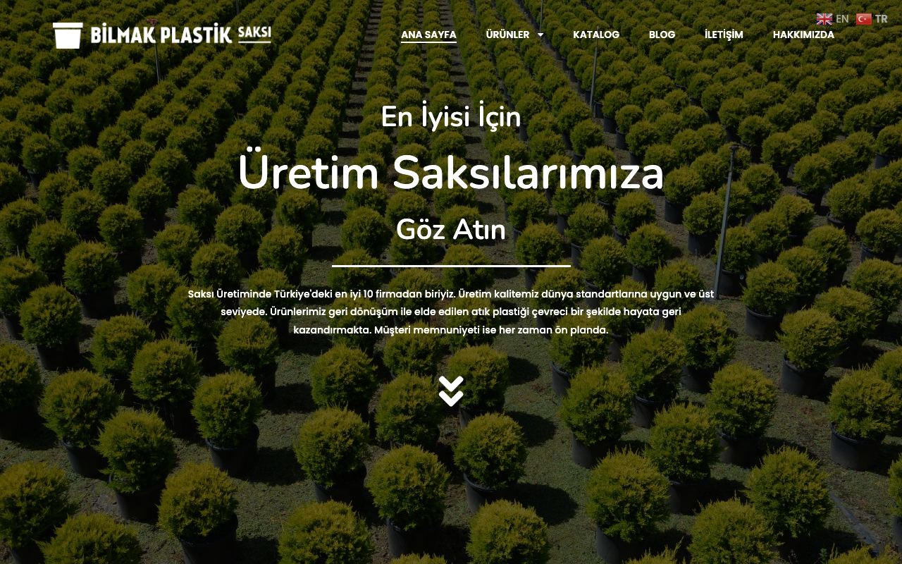 Bilmak Plastik Saksı