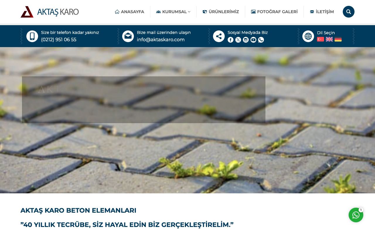 Aktaş Karo / Beton Çiçeklik