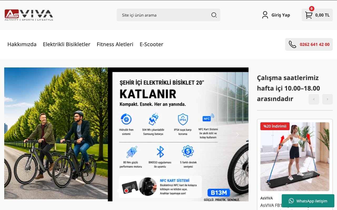 E Mobility İmalat İthalat İhracat Hizmet ve Sanayi Ticaret Limited Şirketi / AsVIVA