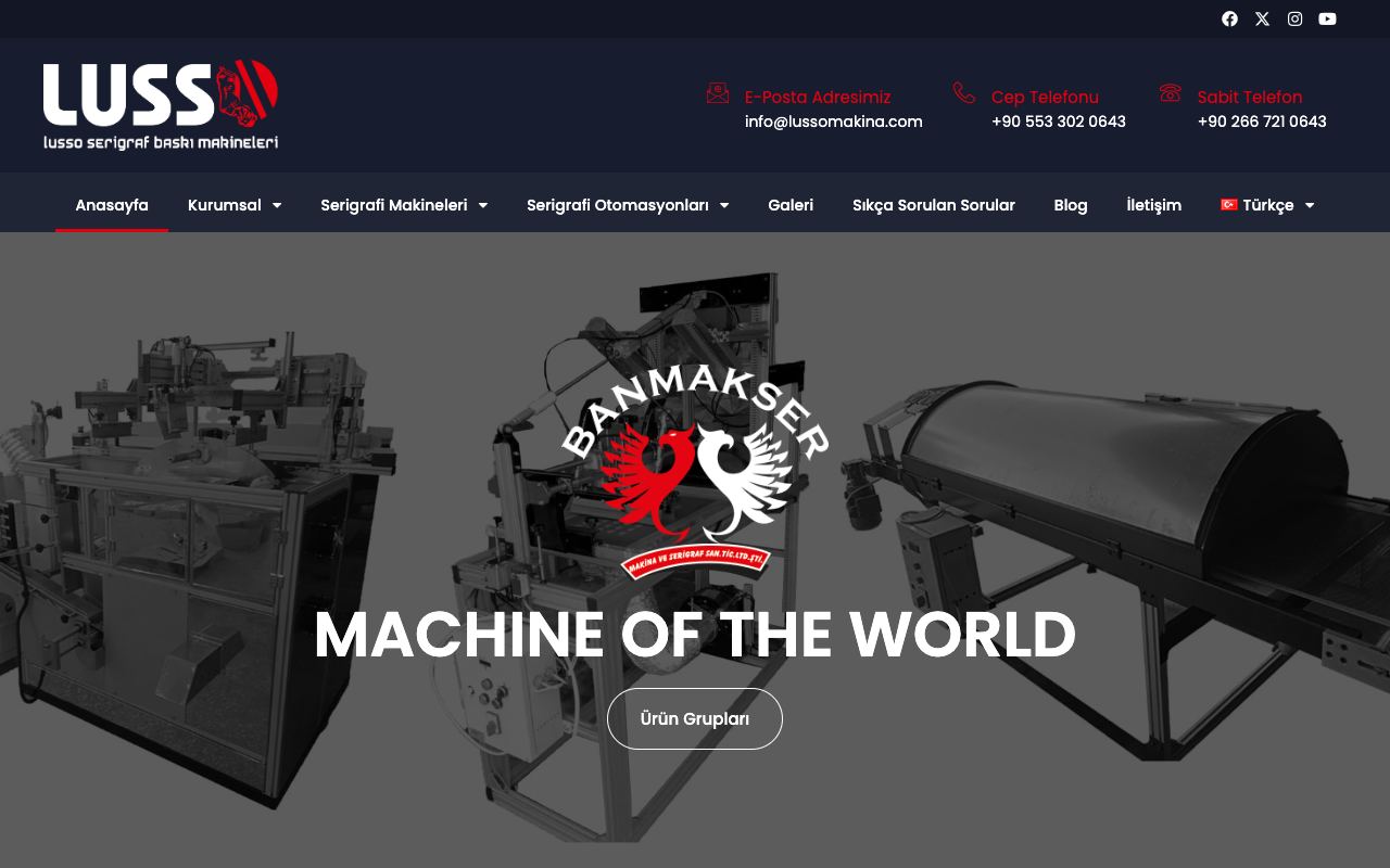 BANMAKSER Makine ve Serigraf San. Tic. Ltd. Şti. / Lusso Makina