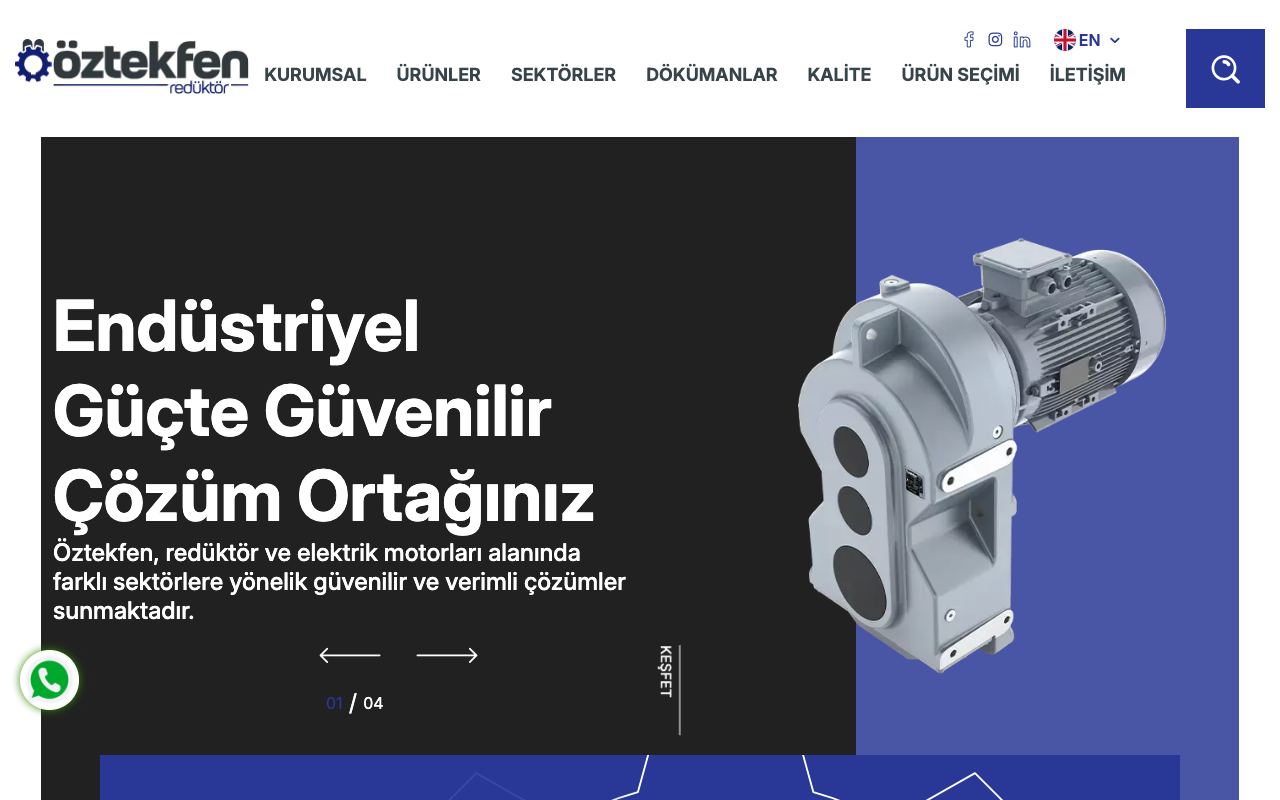 Öztekfen Endüstriyel Güç Aktarma Sistemleri