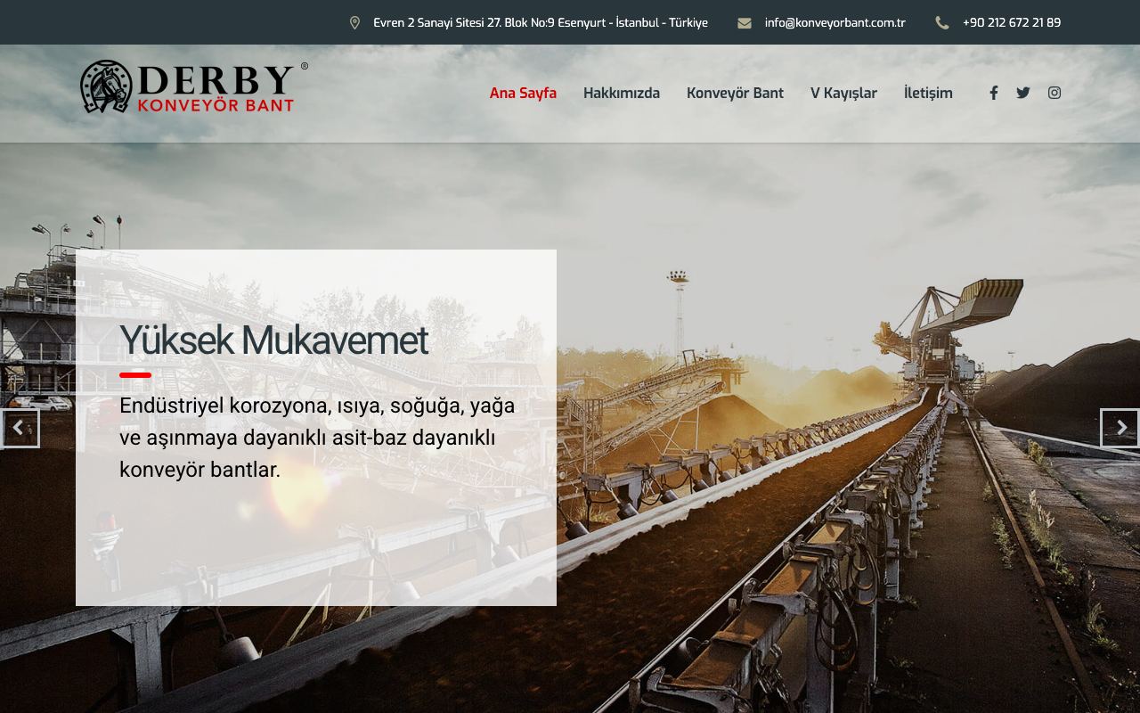 Konveyör Bant Pazarlama Ticaret Ltd. Şti. / Derby