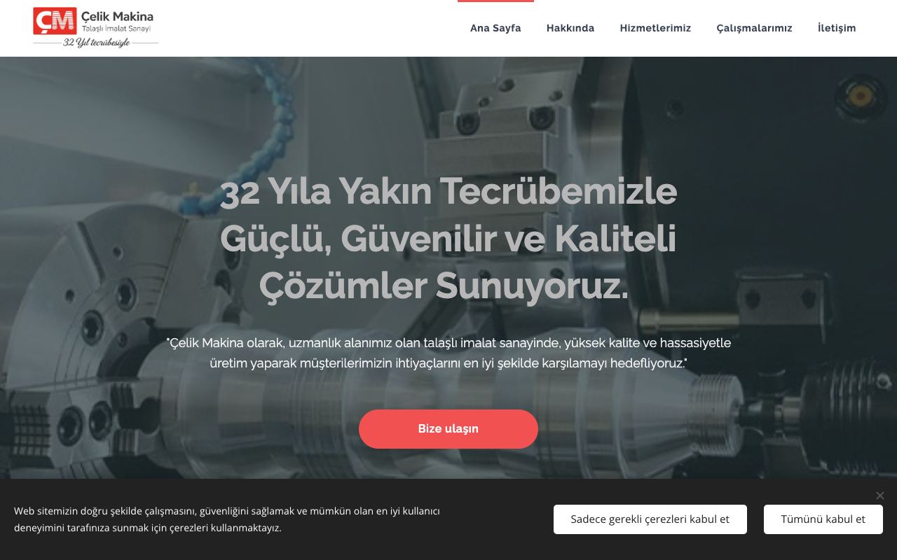 Çelik Makina - Talaşlı İmalat Sanayi