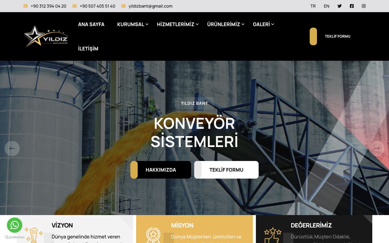 Yıldız Bant Konveyör