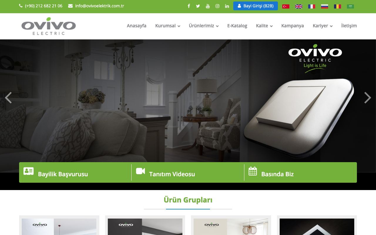BDY Elektrik İthalat İhracat San. Tic. Ltd. Şti. / Ovivo Electric