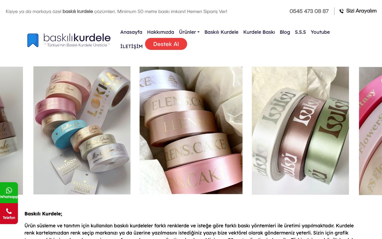 Baskılı Kurdele
