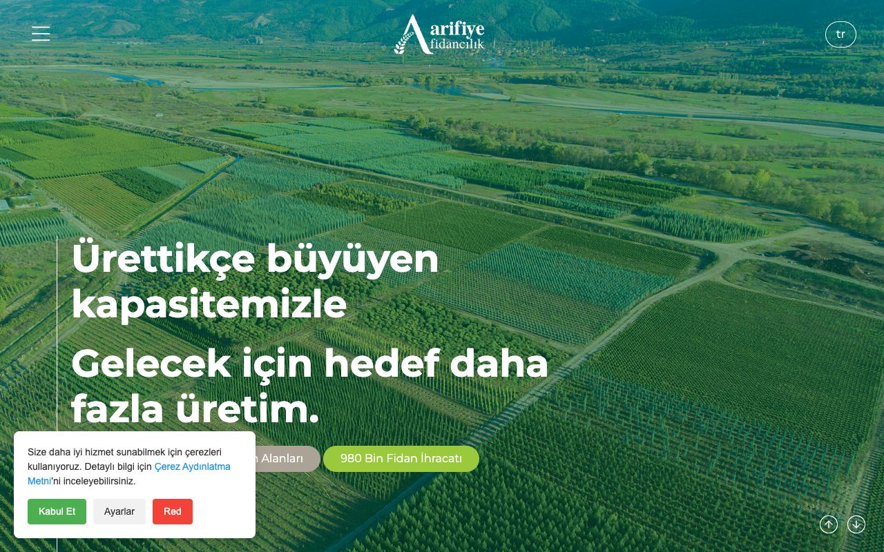 Arifiye Çiçekçilik Fidancılık Tarım Ürünleri San. ve Tic. Ltd. Şti.