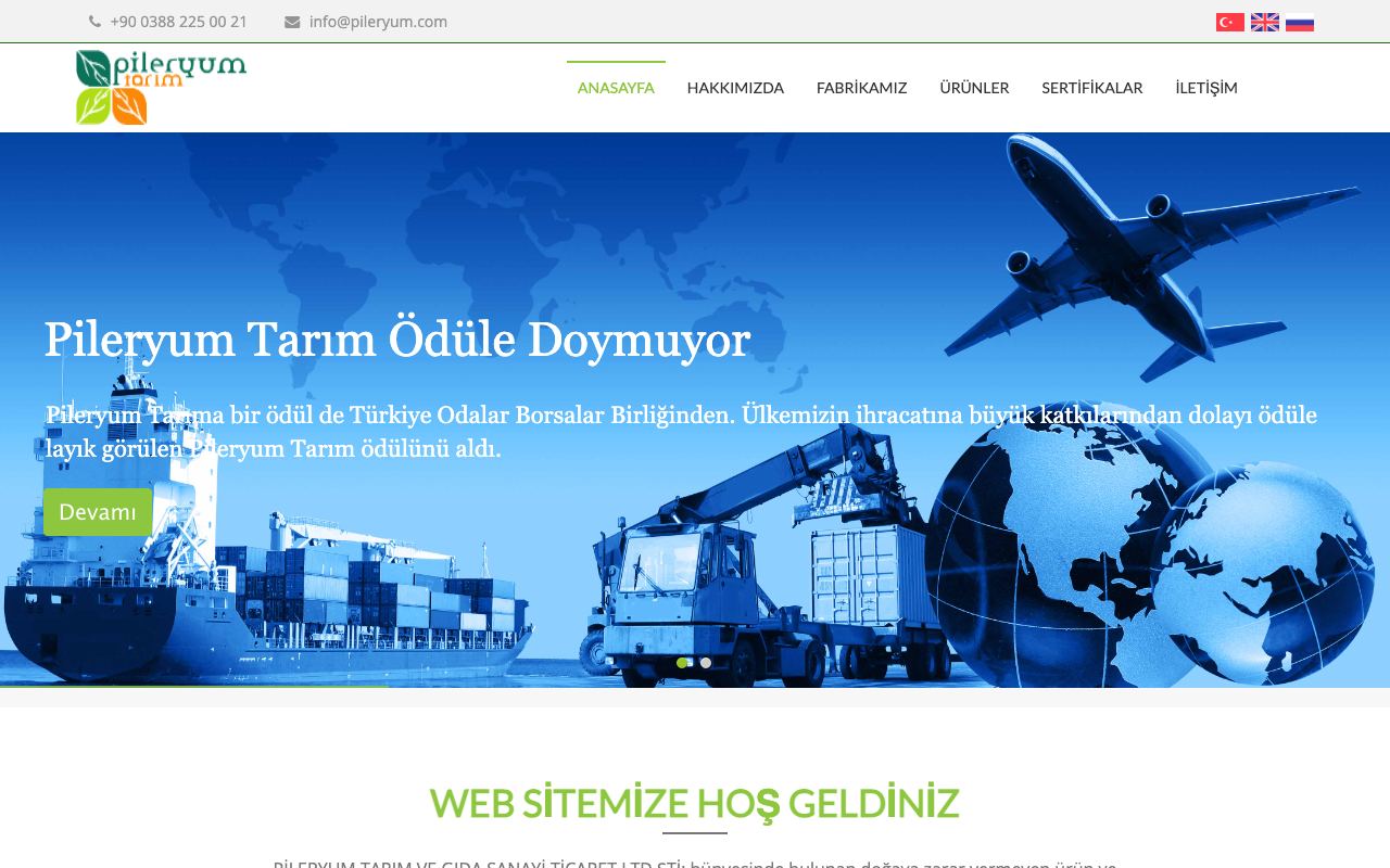 Pileryum Tarım ve Gıda Sanayi Ticaret Ltd. Şti.