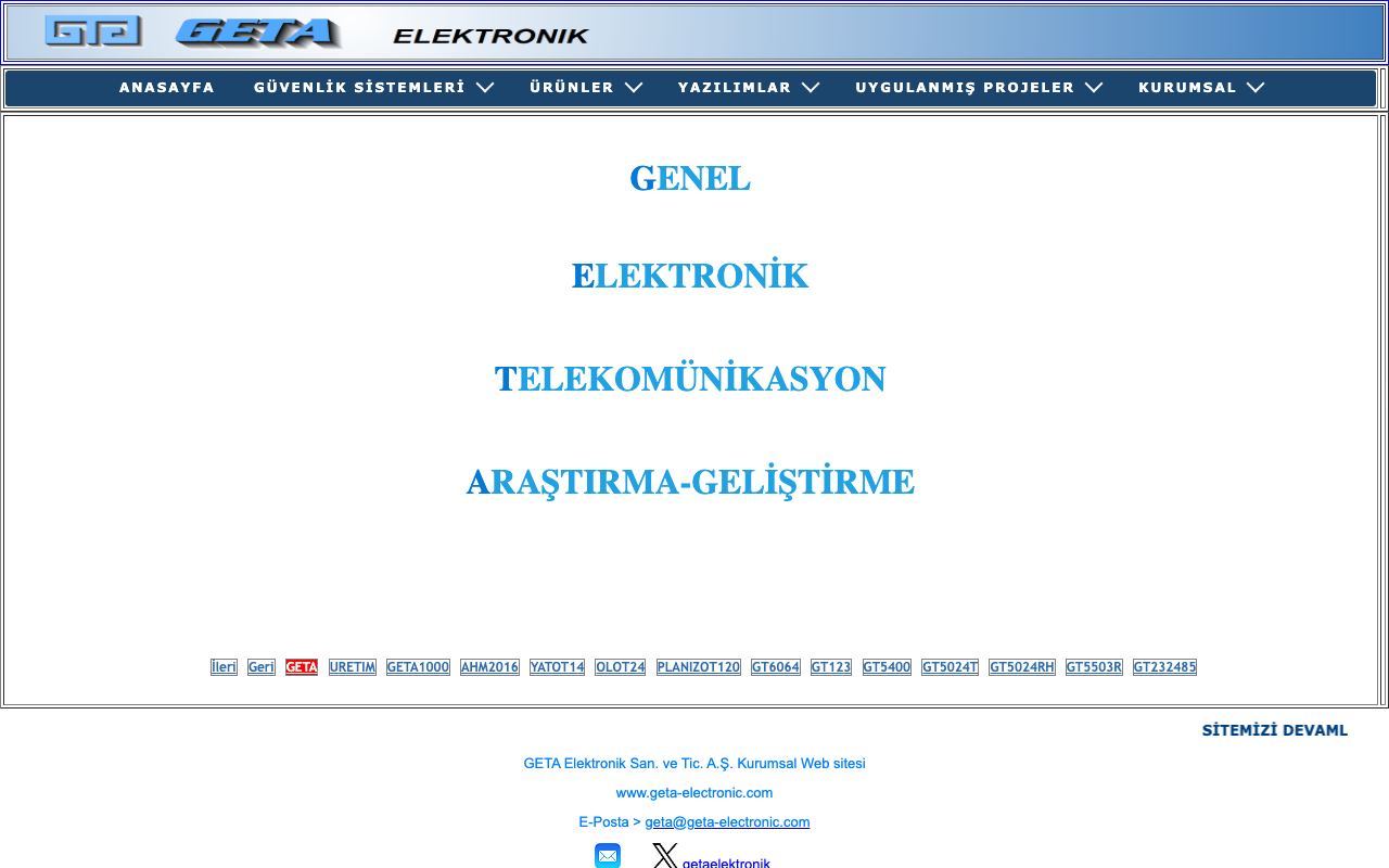 GETA Elektronik San. ve Tic. A.Ş.