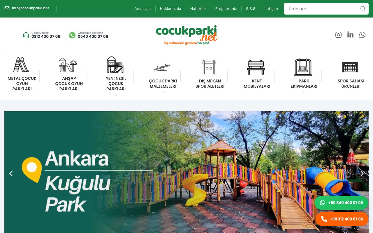 Reform Park Ekipmanları / cocukparki.net