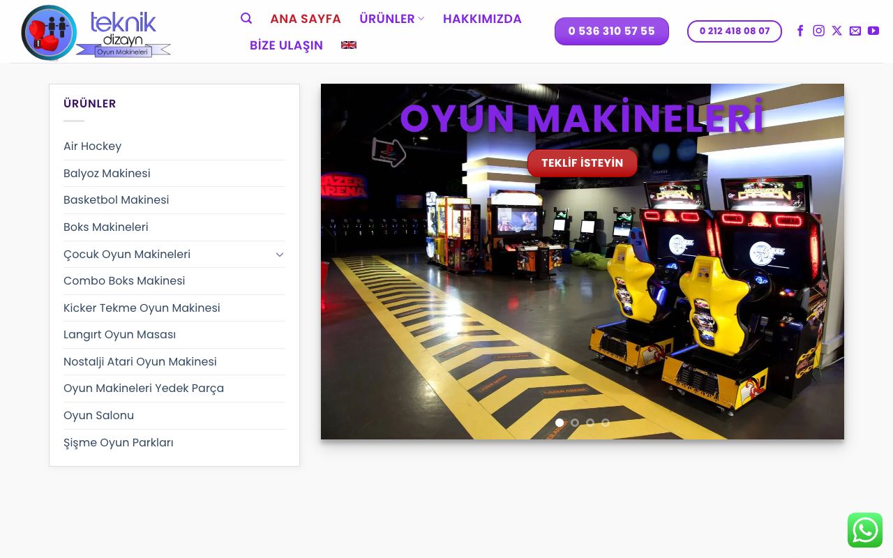 İstanbul Teknik Dizayn Oyun Makineleri / TD Oyun Makineleri