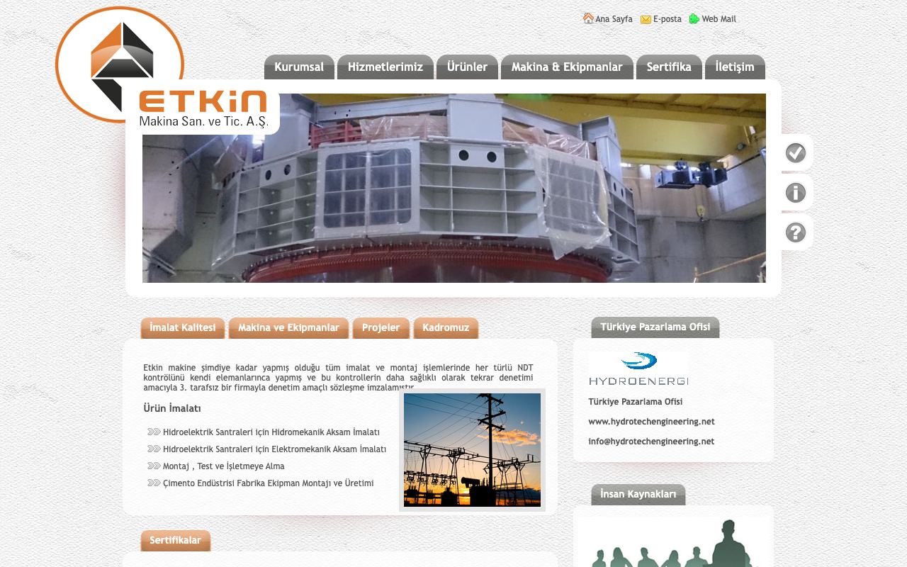 Etkin Makina Sanayi ve Ticaret A.Ş.