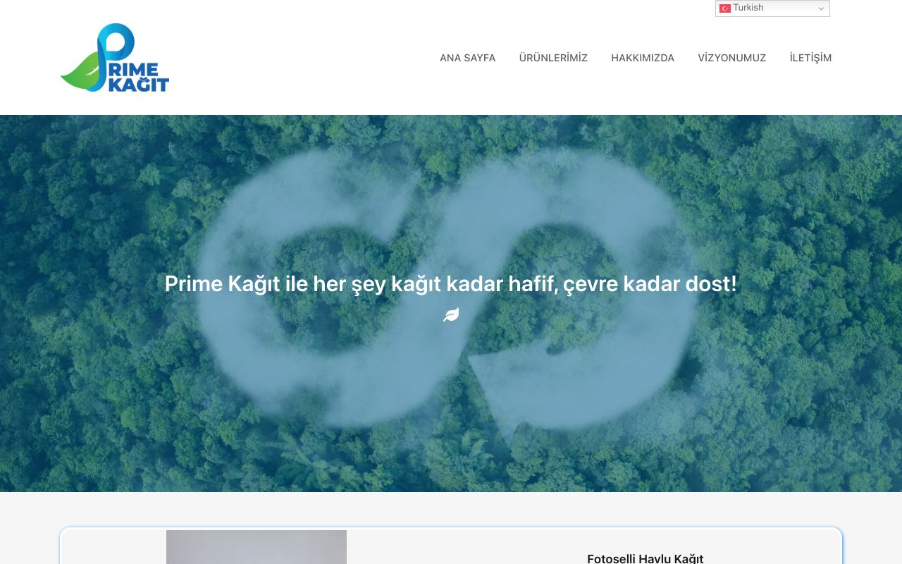 Prime Kağıtçılık Üretim Gıda İhtiyaç Maddeleri San. ve Tic. Ltd. Şti.