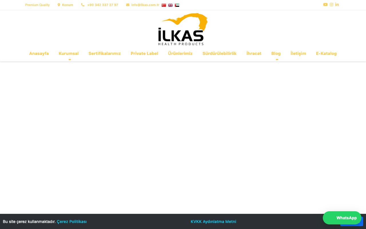 İlkas Sağlık Ürünleri A.Ş.