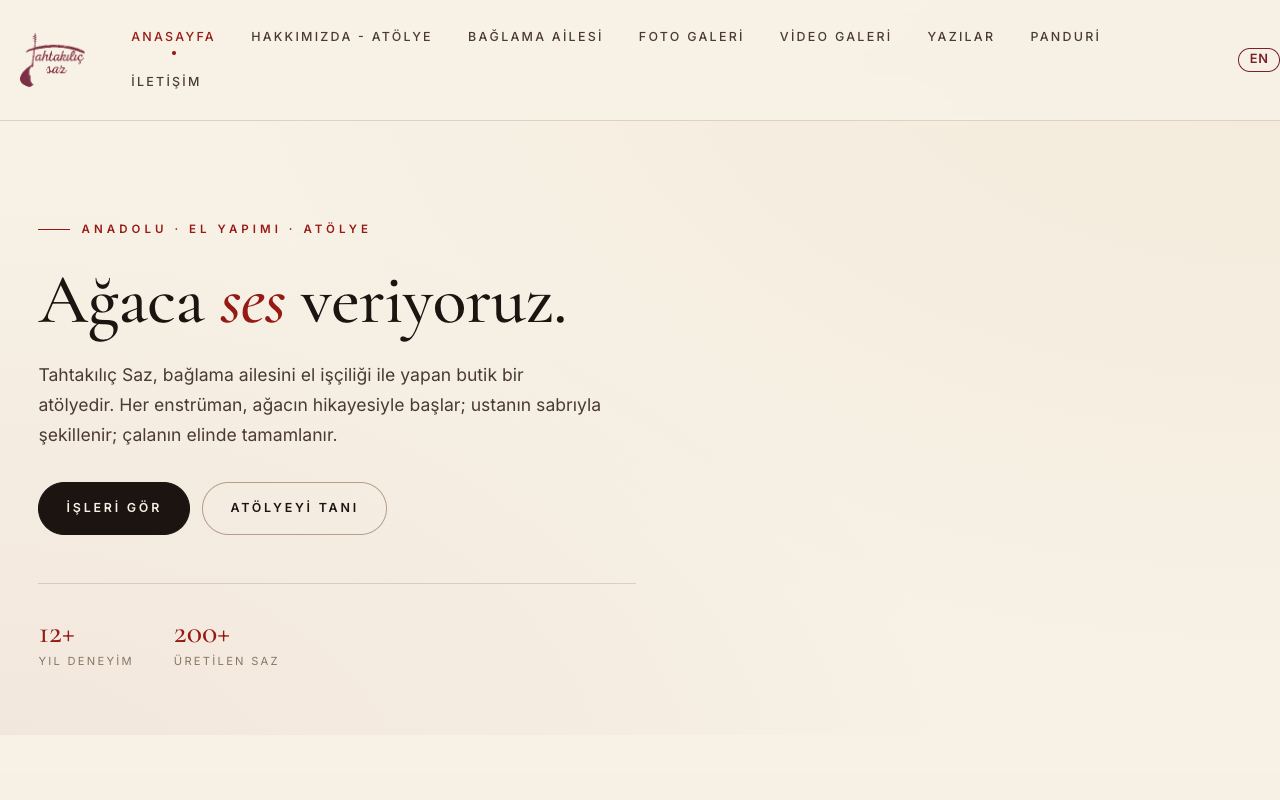 Tahtakılıç Saz Workshop