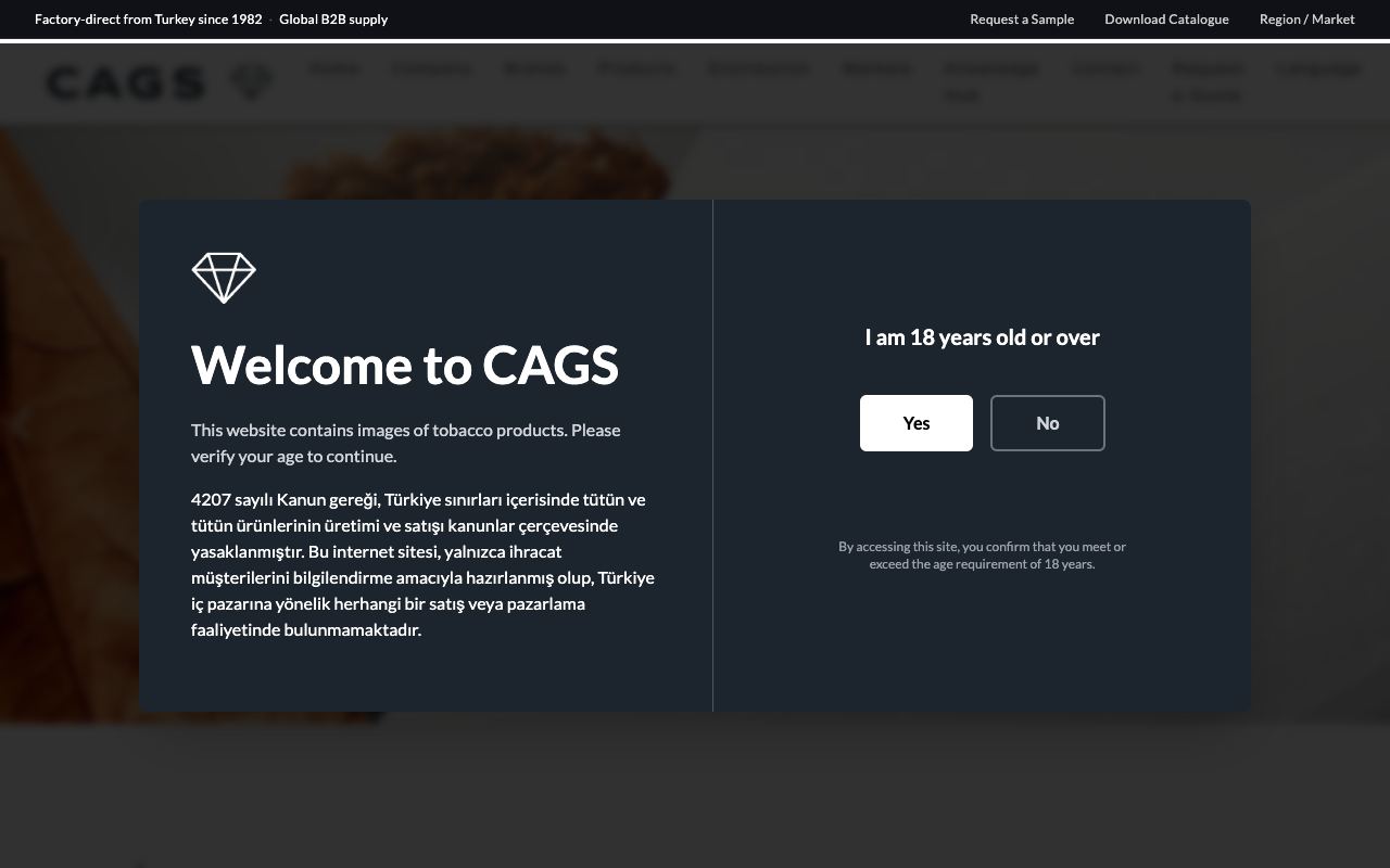 CAGS Tobacco and Tobacco Products Inc.