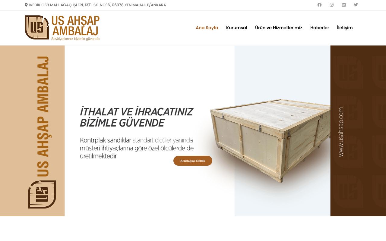 US Ahşap Ambalaj Orman Ürünleri Sanayi Ticaret Ltd. Şti.