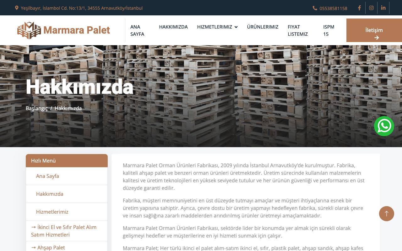 Marmara Palet / Marpal Orman Ürünleri Ltd. Şti.
