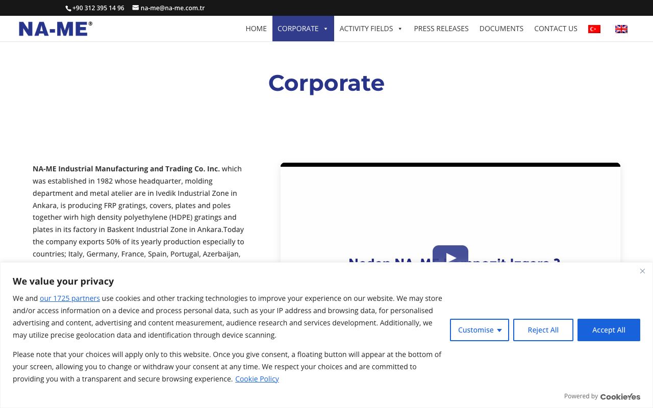 NA-ME Industrial Manufacturing and Trading Co. Inc.